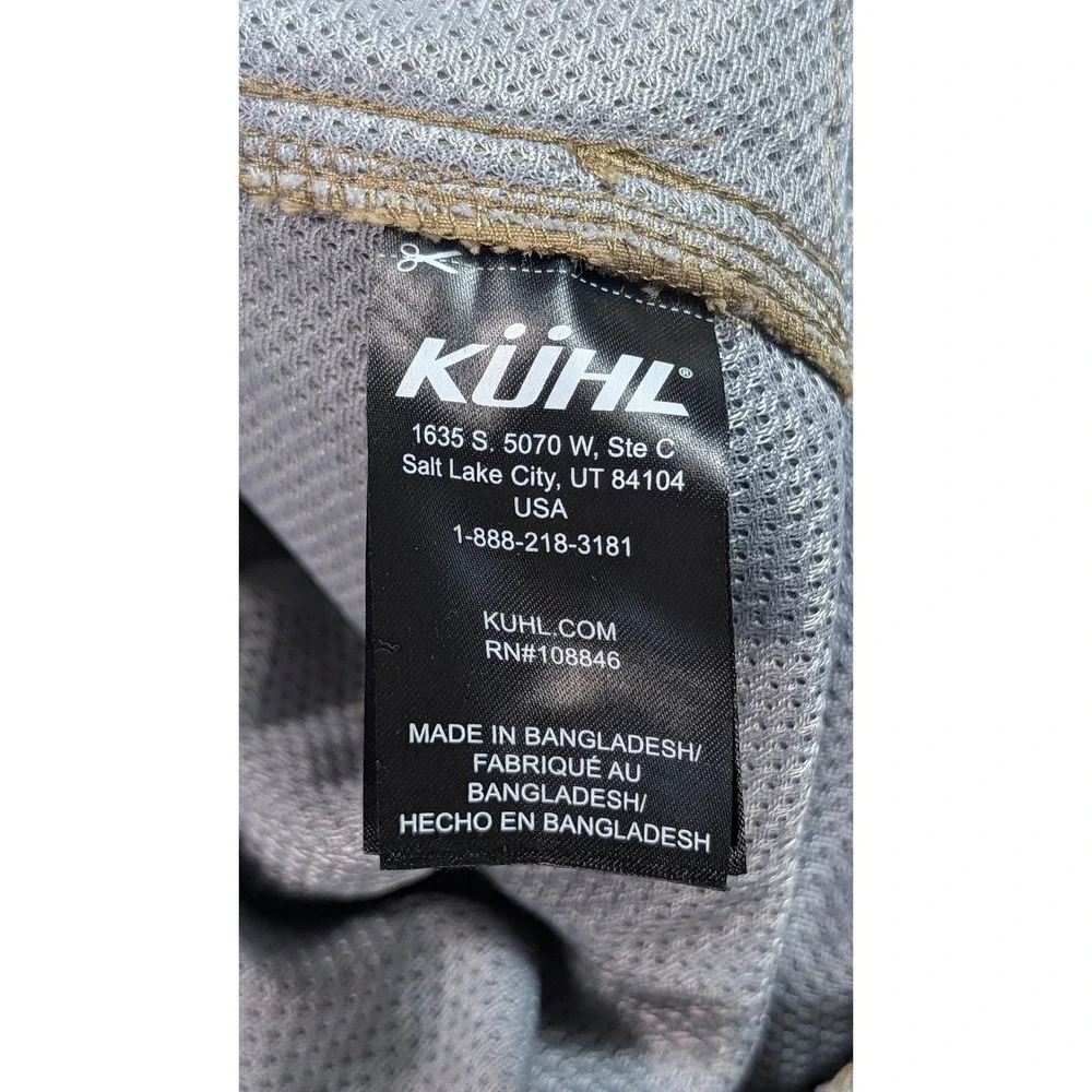 Kuhl Freeflex Style Mens 40x30 Hiking Pants Brown Outdoor Trekking